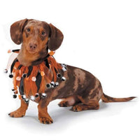 Thumbnail for Aria Halloween Scrunchy - Pumpkin & Pompoms Party Dog Collar