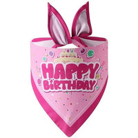 Thumbnail for Birthday Dog Bandana - Pink