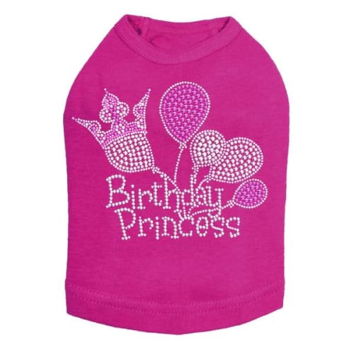 Birthday Princess Rhinestone Dog Shirt