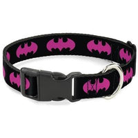 Thumbnail for Buckle Down Batman Signal Fuchsia Clip Collar