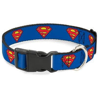 Thumbnail for Buckle-Down Superman Shield Blue Clip Collar