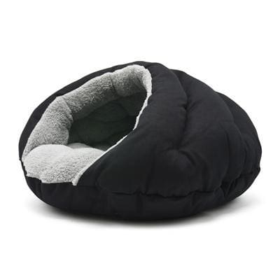 Dog Burger Bed - Solid Black