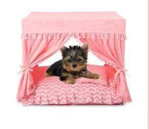 Canopy Dog Bed - Pink