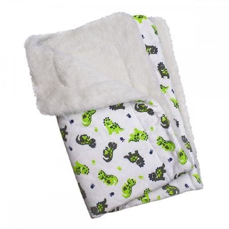 Dinosaur Flannel/Ultra - Plush Dog Blanket