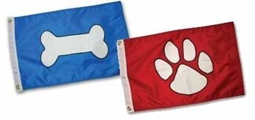 Paws Aboard Dog Paw Flag