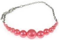 Pink Faux Pearl Dog Necklace