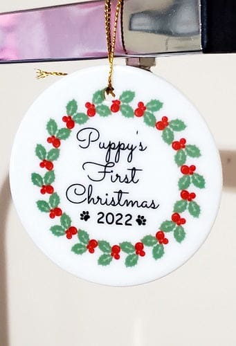 Puppy’s First Christmas Ornament 2022