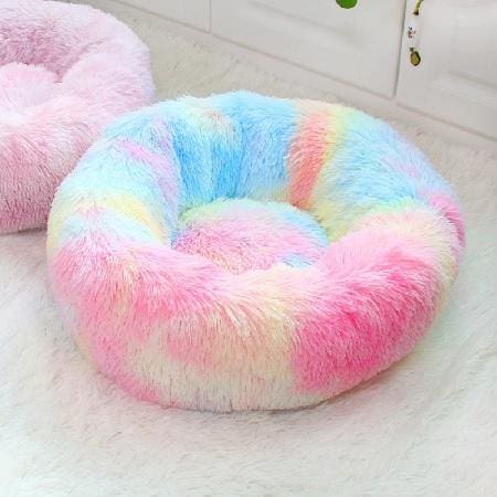 Rainbow Plush Pet Bed