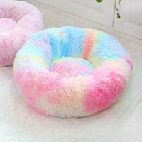 Thumbnail for Rainbow Plush Pet Bed