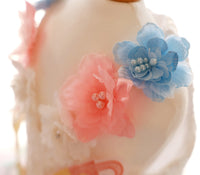 Thumbnail for Handmade Pastel Butterfly Fairy Princess Dog Dress – Rainbow Layered