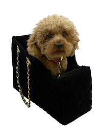 Thumbnail for Kate Quilted Carrier, Black Velvet