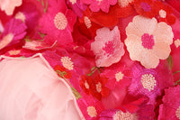 Thumbnail for Handmade Rosy Bloom Princess Couture Dog Dress