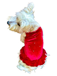 Thumbnail for Red Velvet Twinkle Tutu Dog Dress