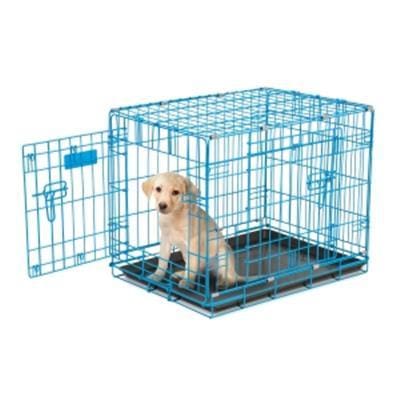 2 - Door Wire Puppy Crate Blue