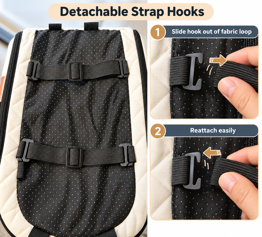 2-in-1 Pet Car Seat & Carrier