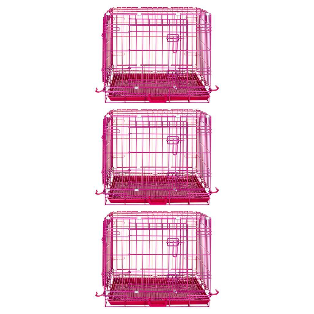 Pink Wire Dog Crate