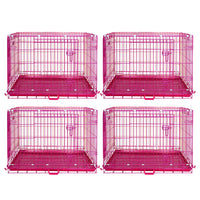 Thumbnail for Pink Wire Dog Crate