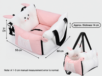 Thumbnail for 2-in-1 Pet Car Booster Seat & Carrier Bag