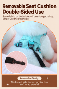 Thumbnail for 2-in-1 Pet Car Booster Seat & Carrier Bag