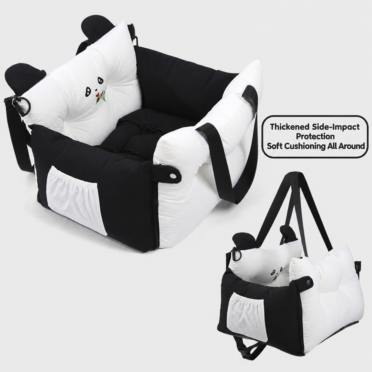 2-in-1 Pet Car Booster Seat & Carrier Bag