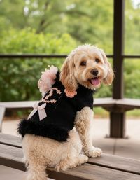 Thumbnail for Elegant Bow Knit Dog Sweater Dress