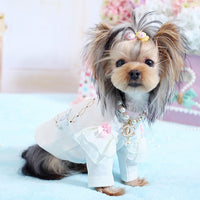 Thumbnail for Crown and Pearl Pet Necklace