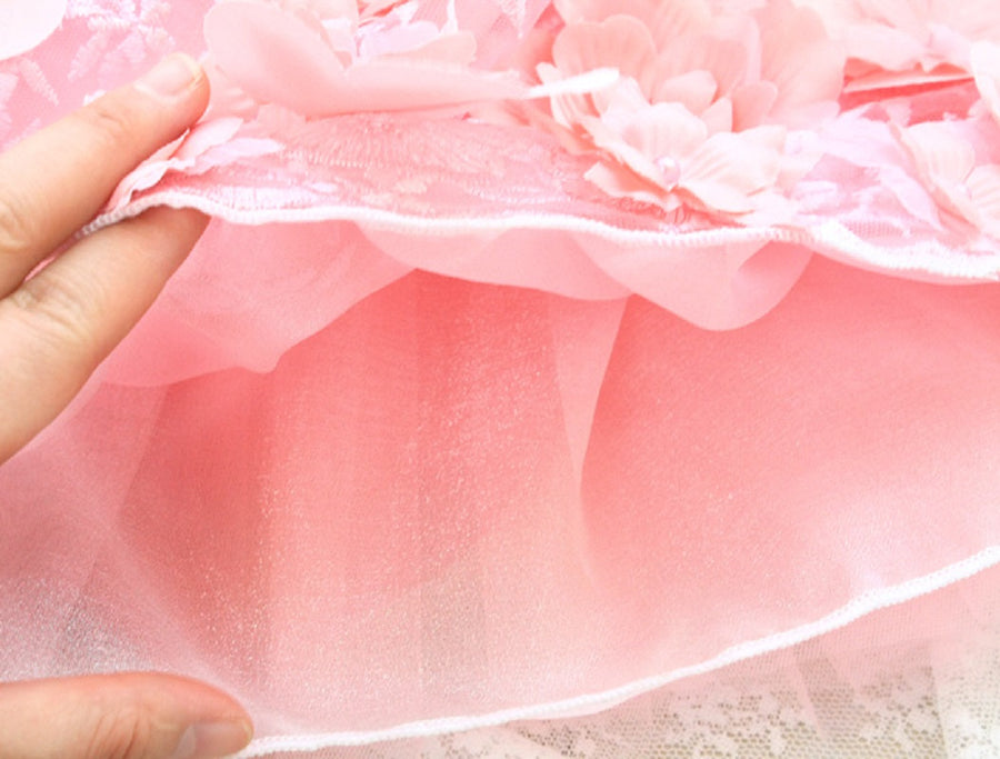 Blush Sakura Princess Dog Dress – Luxury Pink Floral