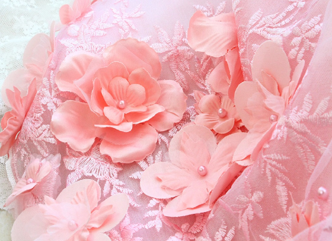 Blush Sakura Princess Dog Dress – Luxury Pink Floral