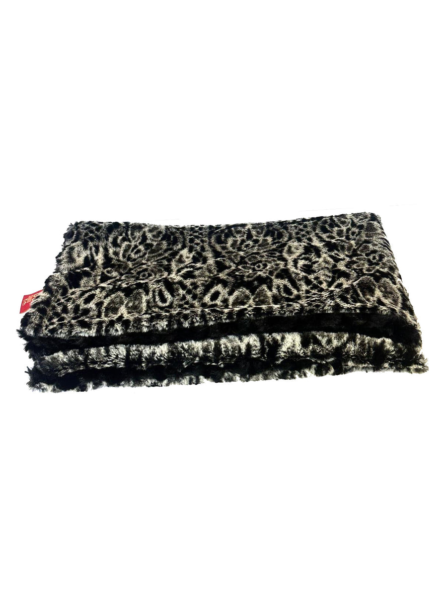 Carrier Square Blanket, Black Moroccan