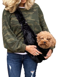 Thumbnail for Furbaby Adjustable Sling Bag, Black