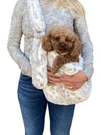 Thumbnail for Furbaby Adjustable Sling Bag, Grey Linx