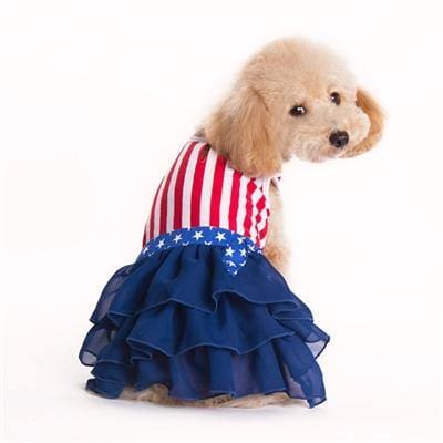 American Girl Patriotic Dog Dress