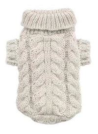 Thumbnail for Angora Cable Knit Dog Sweater