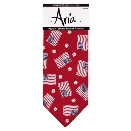 Aria Paws N Stripes Forever Dog Bandana