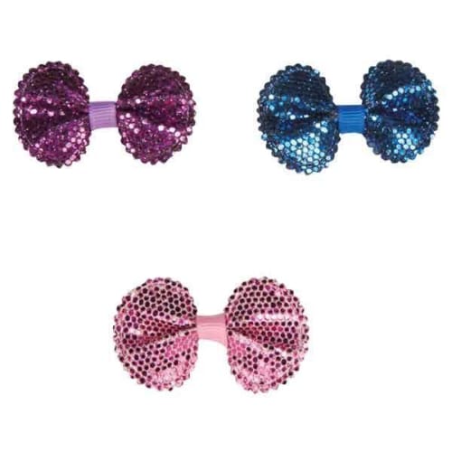 Aria Sequin Dog Hair Bow