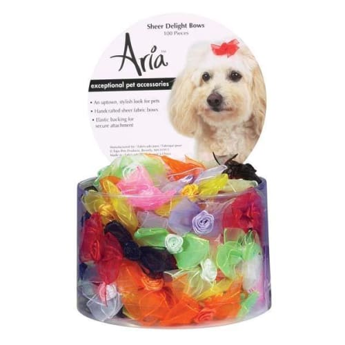 Aria Sheer Delight Dog Hair Bow