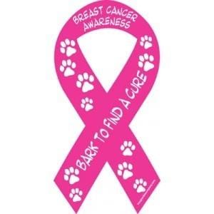 Bark to Find a Cure Pink Magnet