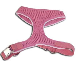 Basic Soft Mesh Harness Pink with Lead