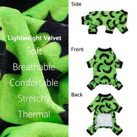 Thumbnail for Bat Print Dog Pajamas