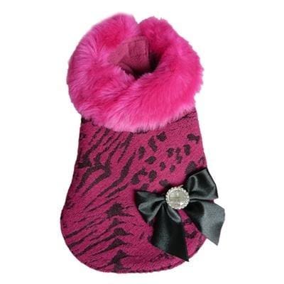 Bella Faux Fur Dog Coat