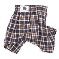 Thumbnail for Belly Boxers Dog Briefs - Blue Brown Flannel