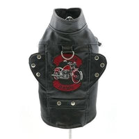 Thumbnail for Biker Dawg Motorcycle Dog Jacket - Black