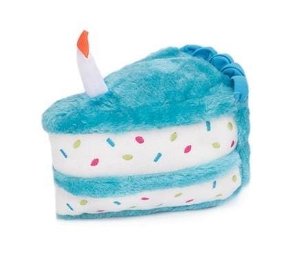Birthday Cake Dog Toy - Blue