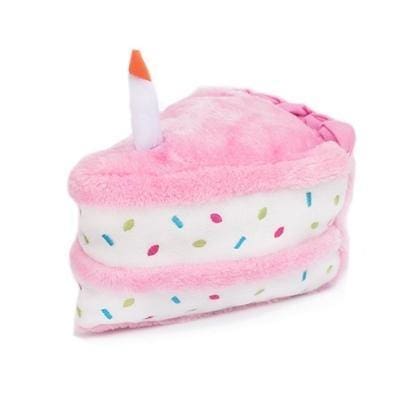 Birthday Cake Dog Toy - Pink