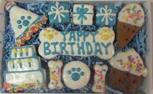 Dog Birthday Cookie Set - Boy