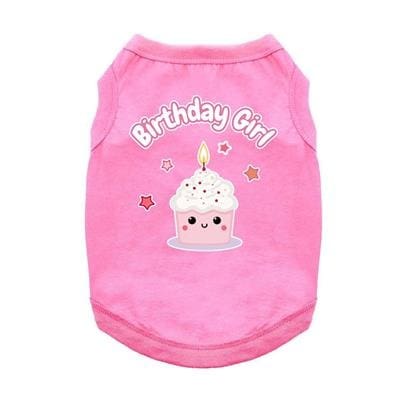 Birthday Girl Dog Tank Top - Pink