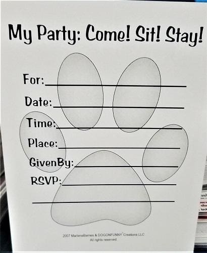 Dog Birthday Invitations Its my Party