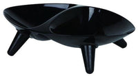 Thumbnail for Black Melamine Double Food And Water Pet Bowls