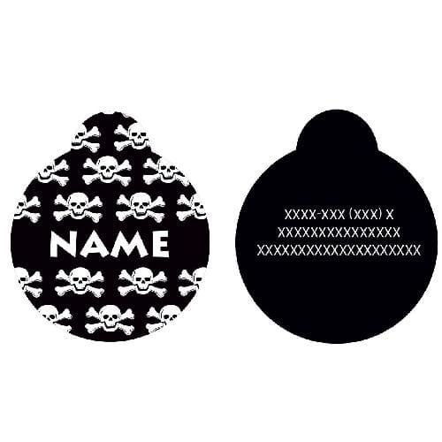 Black Skulls Dog Tag