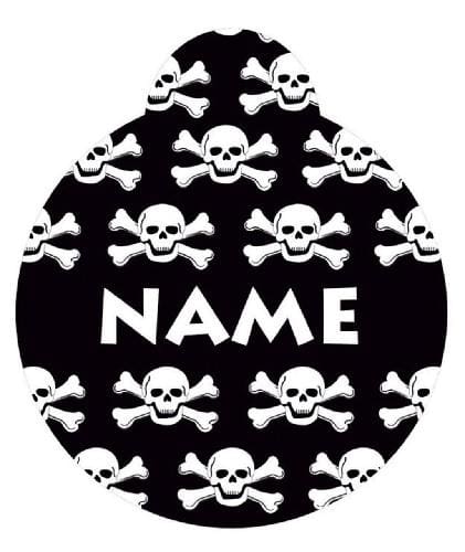 Black Skulls Dog Tag